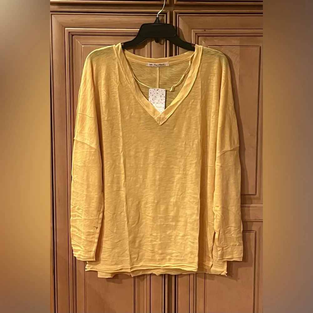 NWT Free People On My Mind V Neck Top
